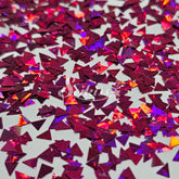 Seikiss Triangles Shape Glitter - Pink Glitter